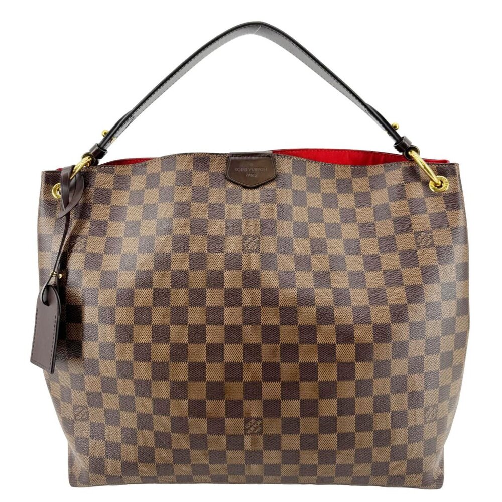 Louis Vuitton Graceful MM Damier Ebene Shoulder Bag Brown - Picture 1 of 16